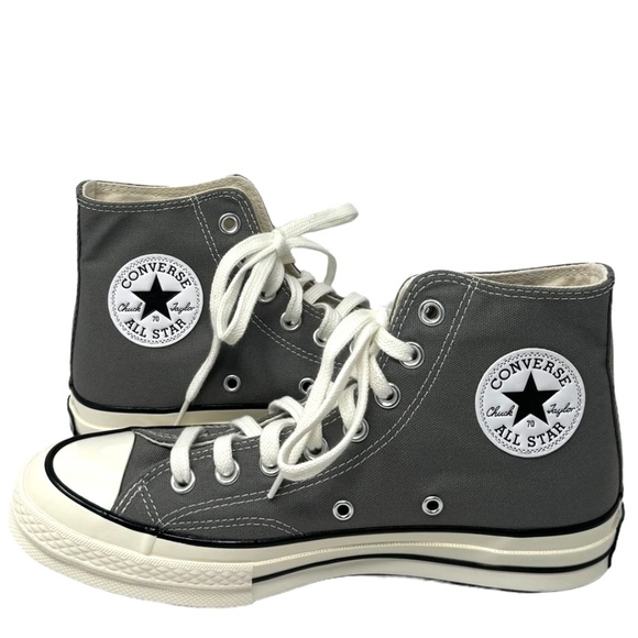 Converse Chuck 70 High Top Sneakers Skate Women's Casual Gray Canvas A05584C - Picture 3 of 10